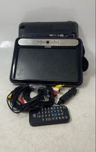 Load image into Gallery viewer, RCA Model DRC6296 Black 9" Screen Twin Mobile DVD Player System In Case Untested
