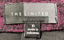 Load image into Gallery viewer, The Limited Womens Purple Black Wave Lace Back Zip Straight &amp; Pencil Skirt Sz 6
