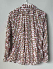 Load image into Gallery viewer, Talbots Womens Multicolor Chain-Link Equestrian Non-Iron Button-Up Shirt Sz 12P
