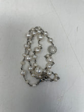 Load image into Gallery viewer, White Pearl Disco Ball Head Pendant Necklace
