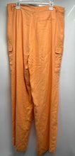 Load image into Gallery viewer, DKNY Womens Orange Slash Pockets Wide-Leg Cargo Pants Size 16
