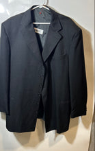 Load image into Gallery viewer, Bonacci Mens Black Single-Breasted Button Front Blazer Jacket Size 48R
