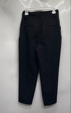Load image into Gallery viewer, Zara Womens Black Pleated Slash Pocket Straight Leg Dress Pants Size Small
