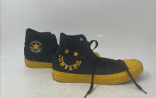 Load image into Gallery viewer, Converse Unisex Chuck Taylor All Star High Black Yellow Sneaker Shoes Size M5 W7
