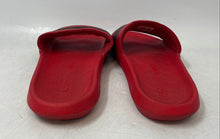 Load image into Gallery viewer, Lacoste Mens Croco Slide 0120 1 CMA Red Black Open Toe Slide Sandals Size 8
