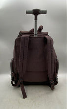 Load image into Gallery viewer, Kipling Womens Brown Multiple Zipper Two Wheels Pockets Rolling Backpack

