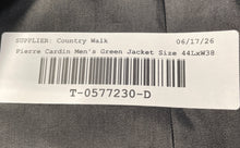 Load image into Gallery viewer, Pierre Cardin Mens Green Long Sleeve Collared Three-Button Blazer Sz 44 w/ Tags
