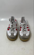 Load image into Gallery viewer, Adidas Kids Samba OG JI4465 White Red Low Top Lace-Up Sneaker Shoes Size 2.5
