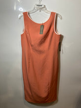 Load image into Gallery viewer, Eva Mendes Womens Peach Sleeveless Round Neck Zip Sheath Dress Size 16P With Tag
