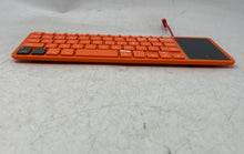 Load image into Gallery viewer, Kano Model KC-KBR101 Orange Wireless Portable Standard Keyboard Untested
