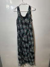 Load image into Gallery viewer, Dana Kay Womens Black Floral Print Sleeveless Scoop Neck Slip Dress Size 18W
