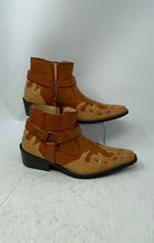 Load image into Gallery viewer, Alberto Fellini Mens Brown Snip Toe Side-Zip Ankle Western Boots Size 7.5

