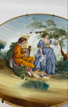 Load image into Gallery viewer, Hand Painted Couple Scene Gilt Edge Porcelain Home Decor Collector Plate
