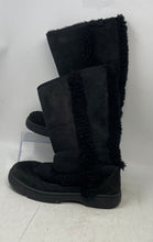 Load image into Gallery viewer, UGG Womens Sunburst Tall 5218 Black Suede Round Toe Snow Boots Size 8
