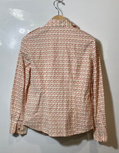 Load image into Gallery viewer, Authentic Tory Burch Womens Multicolor Printed Long Sleeve Button-Up Shirt Sz 4
