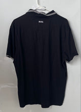 Load image into Gallery viewer, Boss Mens Black Logo Short Sleeve Collared Regular Fit Polo Shirt Size XL
