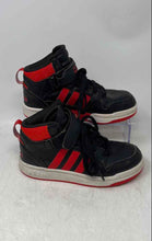 Load image into Gallery viewer, Adidas Kids Postmove Mid GW0460 Black Red White Sneaker Shoes Size 2.5
