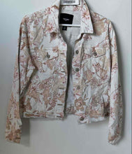 Load image into Gallery viewer, Nine West Womens Multicolor Denim Floral Printed Button Front Jacket Size Large
