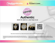 Load image into Gallery viewer, Authentic Invicta Wildflower Lady Gold Tone Bezel With Crystal Accents Watch
