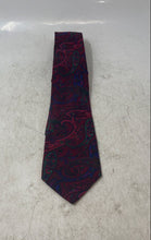 Load image into Gallery viewer, Tino Congiu Mens Red Paisley Print Silk Adjustable Formal Pointed Tie One Size
