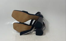Load image into Gallery viewer, Karl Lagerfeld Paris Womens Black High Block Ankle Strap Heels Size 8
