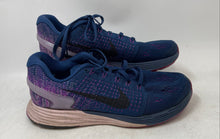 Load image into Gallery viewer, Nike Womens LunarGlide 7 747356-405 Blue Lace-Up Low Top Running Shoes Size 8
