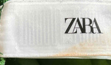 Load image into Gallery viewer, Zara Womens Green Short Sleeve Crew Neck Pullover Cropped Blouse Top Size Large
