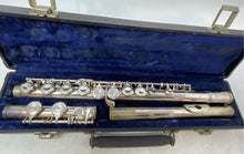 Load image into Gallery viewer, Borg Metal Silver Finish Woodwind Flute Instrument In Black Case Untested
