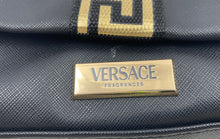 Load image into Gallery viewer, Versace Fragrance Womens Black Institutional Case Travel Makeup Bag Stained
