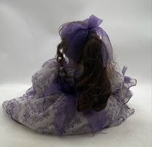 Load image into Gallery viewer, Disney Princess Snow White Porcelain Doll With Floral Purple Outfit Collectible
