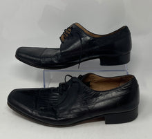 Load image into Gallery viewer, Authentic Christian Dior Mens Black Leather Derby Dress Shoes Size 8 Damaged
