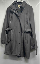 Load image into Gallery viewer, Michael Kors Womens Gray Long Sleeve Full-Zip Trench Coat Size Large
