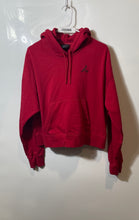 Load image into Gallery viewer, Nike Womens Air Jordan Red Fleece Loose Fit Drawstring Pullover Hoodie Size M
