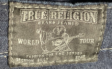 Load image into Gallery viewer, True Religion Womens Billy Blue Denim Dark Wash Pockets Bootcut Jeans Pants 28
