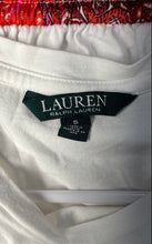 Load image into Gallery viewer, Lauren Ralph Lauren Womens White Red Paisley Short Sleeve T-Shirt Dress Size S
