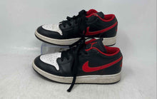 Load image into Gallery viewer, Nike Kids Air Jordan 1 Low Black White Red Lace-Up Sneaker Shoes Size 5.5Y
