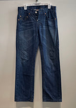 Load image into Gallery viewer, True Religion Mens Blue Denim Medium Wash Slim Fit Straight Leg Jeans Size 30
