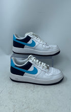 Load image into Gallery viewer, Nike Kids Air Force 1 Low 314192-135 White Blue Lace-Up Sneaker Shoes Size 5.5Y
