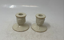 Load image into Gallery viewer, Lenox Rosebud Porcelain Blossom Candle Holders Lot Of 2 Pieces
