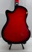 Load image into Gallery viewer, Black Red Cutaway 6-String Right Handed Classical Style Acoustic Guitar

