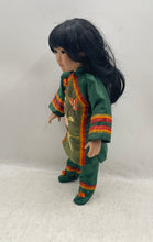 Load image into Gallery viewer, American Diary Lian Ying Green Embroidered Outfit 16 Inch Porcelain Doll
