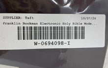 Load image into Gallery viewer, Franklin Bookman KJB-440 King James Version Electronic Holy Bible Not Tested
