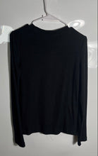 Load image into Gallery viewer, Zara Womens Black Ribbed Long Sleeve Crew Neck Regular Fit T-Shirt Size S

