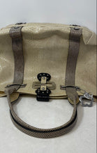 Load image into Gallery viewer, Guess Womens Beige Double Handle Inner Pockets Shoulder Handbag
