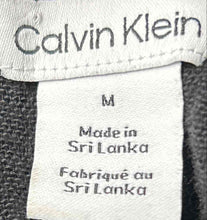 Load image into Gallery viewer, Calvin Klein Womens Black Short Sleeve Notch Neck Regular Fit T-Shirt Size M
