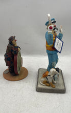 Load image into Gallery viewer, Lot Of 2 Assorted Multicolor Emmett Kelly Jr. Limited Edition Clown Figurines
