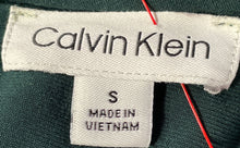 Load image into Gallery viewer, Calvin Klein Womens Green Long Sleeve Keyhole Neck Button Blouse Top Size Small
