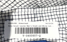 Load image into Gallery viewer, Ralph Lauren Mens Black White Long Sleeve Button-Up Shirt Size Large
