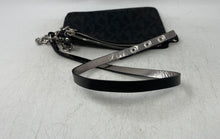 Load image into Gallery viewer, Michael Kors Womens Black Monogram Print Leather Zipper Fanny Pack Handbag
