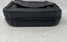 Load image into Gallery viewer, Fossil Womens Black Leather Outer Pockets Adjustable Strap Crossbody Bag
